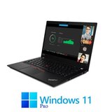 Laptop Touchscreen Lenovo T14 Gen 1, Ryzen 5 Pro 4650U, SSD, Full HD, Win 11 Pro